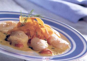 Recette Saint-Jacques poêlées au Pineau blanc